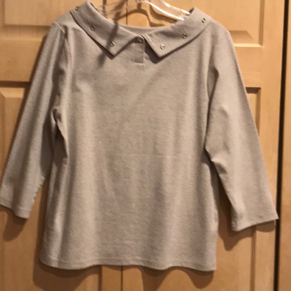 New Rafaella Tan Knit Top - Picture 4 of 8